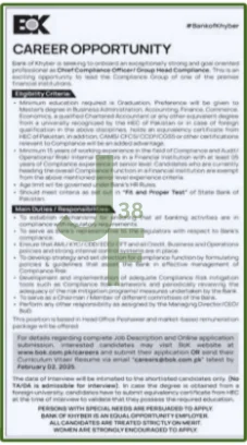 Advertisement for BOK Jobs 2025